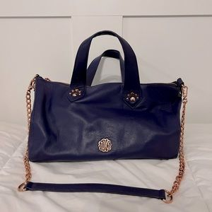 Juicy couture leather satchel handbag with shoulder strap